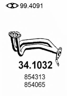 Asso 34.1032 Exhaust pipe 341032