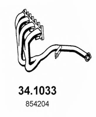 Asso 34.1033 Exhaust pipe 341033