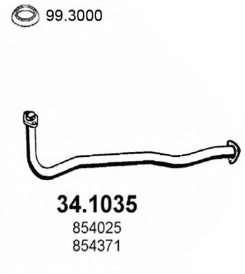 Asso 34.1035 Exhaust pipe 341035