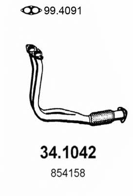Asso 34.1042 Exhaust pipe 341042