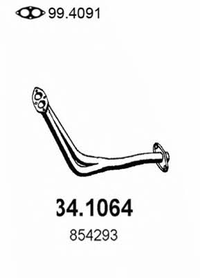 Asso 34.1064 Exhaust pipe 341064