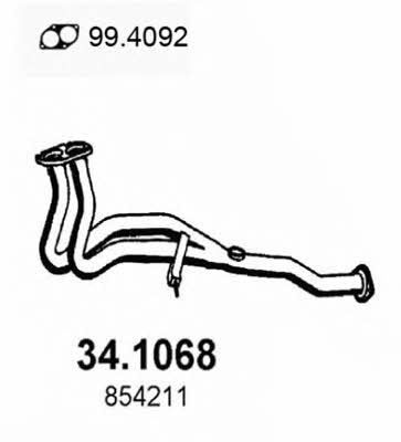 Asso 34.1068 Exhaust pipe 341068