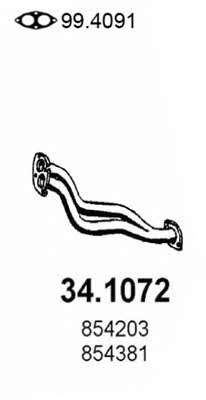 Asso 34.1072 Exhaust pipe 341072