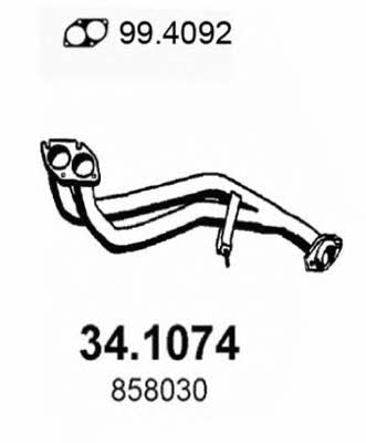 Asso 34.1074 Exhaust pipe 341074