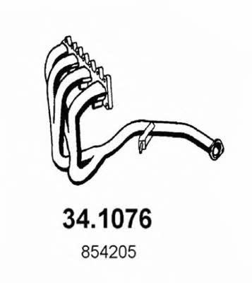 Asso 34.1076 Exhaust pipe 341076