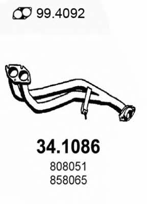 Asso 34.1086 Exhaust pipe 341086