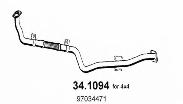 Asso 34.1094 Exhaust pipe 341094