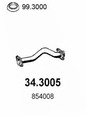 Asso 34.3005 Exhaust pipe 343005