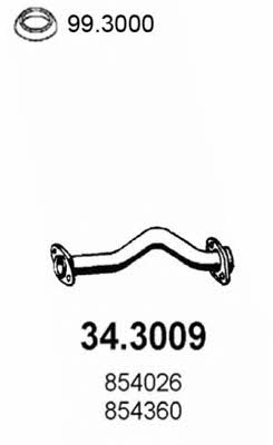 Asso 34.3009 Exhaust pipe 343009