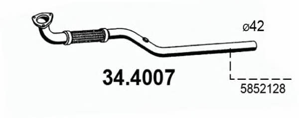  34.4007 Exhaust pipe 344007