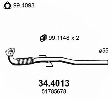 Asso 34.4013 Exhaust pipe 344013