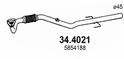 Asso 34.4021 Exhaust pipe 344021