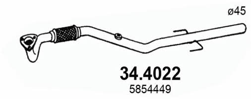 Asso 34.4022 Exhaust pipe 344022