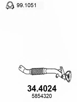 Asso 34.4024 Exhaust pipe 344024