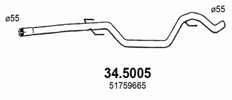 Asso 34.5005 Exhaust pipe 345005