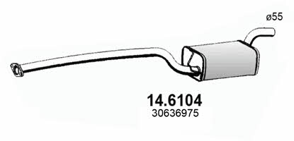  14.6104 Central silencer 146104