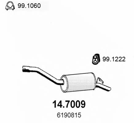 Asso 14.7009 End Silencer 147009