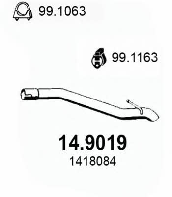 Asso 14.9019 Exhaust pipe 149019