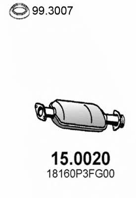 Asso 15.0020 Catalytic Converter 150020