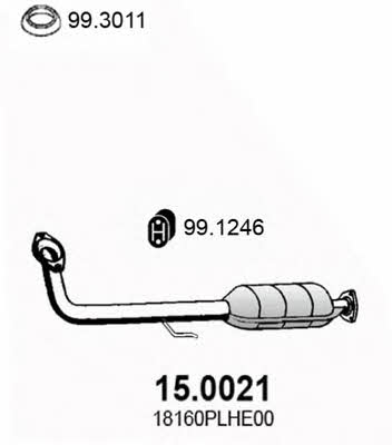 Asso 15.0021 Catalytic Converter 150021