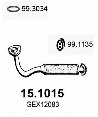 Asso 15.1015 Exhaust pipe 151015