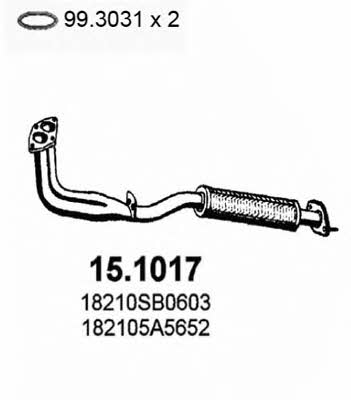 Asso 15.1017 Exhaust pipe 151017