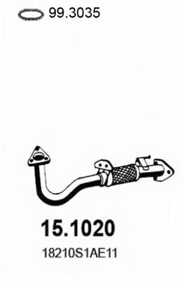 Asso 15.1020 Exhaust pipe 151020