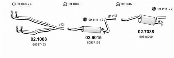 Asso ART0066 Exhaust system ART0066