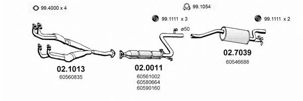  ART0080 Exhaust system ART0080