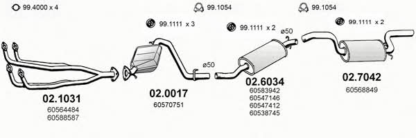  ART0085 Exhaust system ART0085