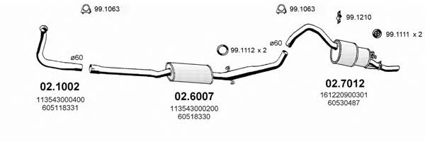  ART0091 Exhaust system ART0091