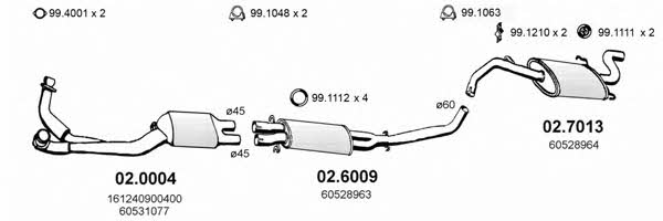 Asso ART0096 Exhaust system ART0096