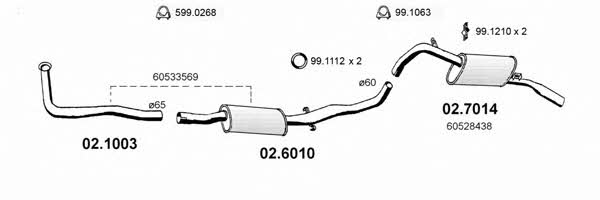  ART0097 Exhaust system ART0097