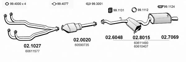 Asso ART0108 Exhaust system ART0108