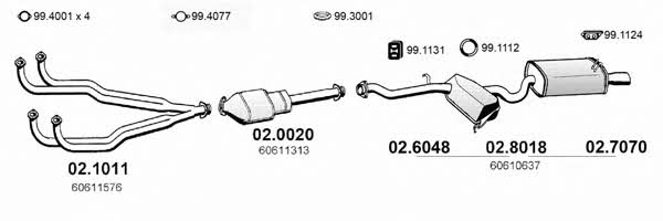 Asso ART0116 Exhaust system ART0116