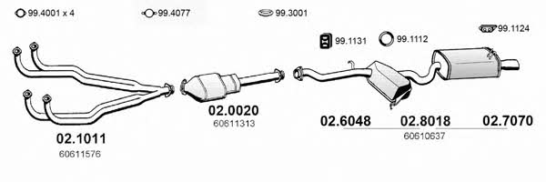 Asso ART0117 Exhaust system ART0117