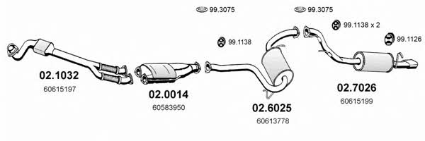  ART0138 Exhaust system ART0138