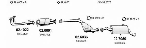  ART0146 Exhaust system ART0146