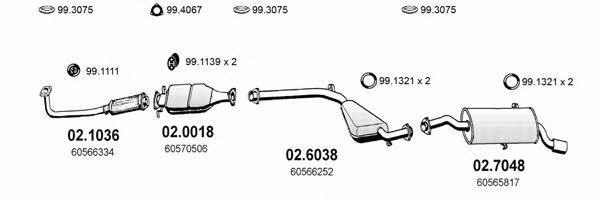  ART0151 Exhaust system ART0151