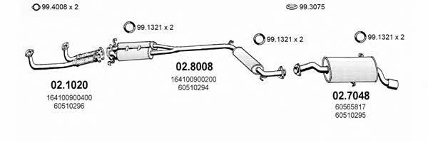  ART0153 Exhaust system ART0153