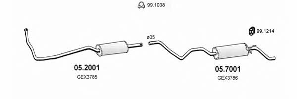  ART0165 Exhaust system ART0165