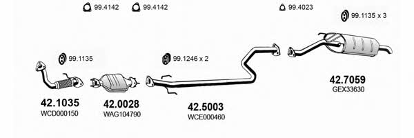  ART0188 Exhaust system ART0188