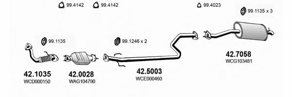  ART0193 Exhaust system ART0193