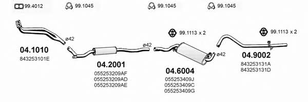 Asso ART0202 Exhaust system ART0202