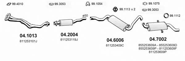 Asso ART0205 Exhaust system ART0205