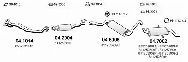 Asso ART0212 Exhaust system ART0212