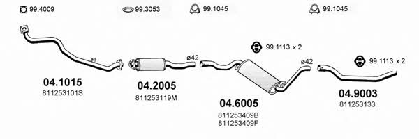  ART0215 Exhaust system ART0215