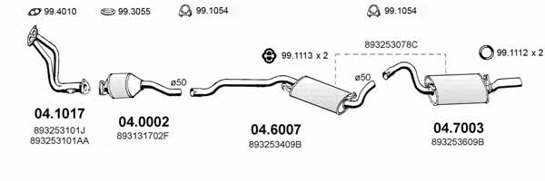 Asso ART0220 Exhaust system ART0220