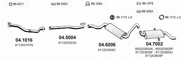 Asso ART0245 Exhaust system ART0245