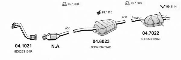 Asso ART0248 Exhaust system ART0248